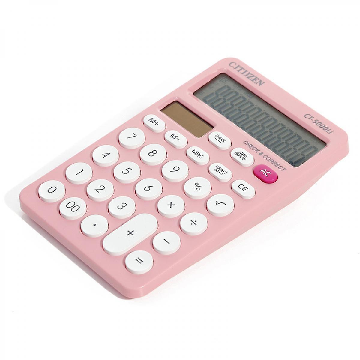 12-digit Solar Scientific Calculator Desktop Financial Office Computer Calculators Large Display Office Calculators Cute