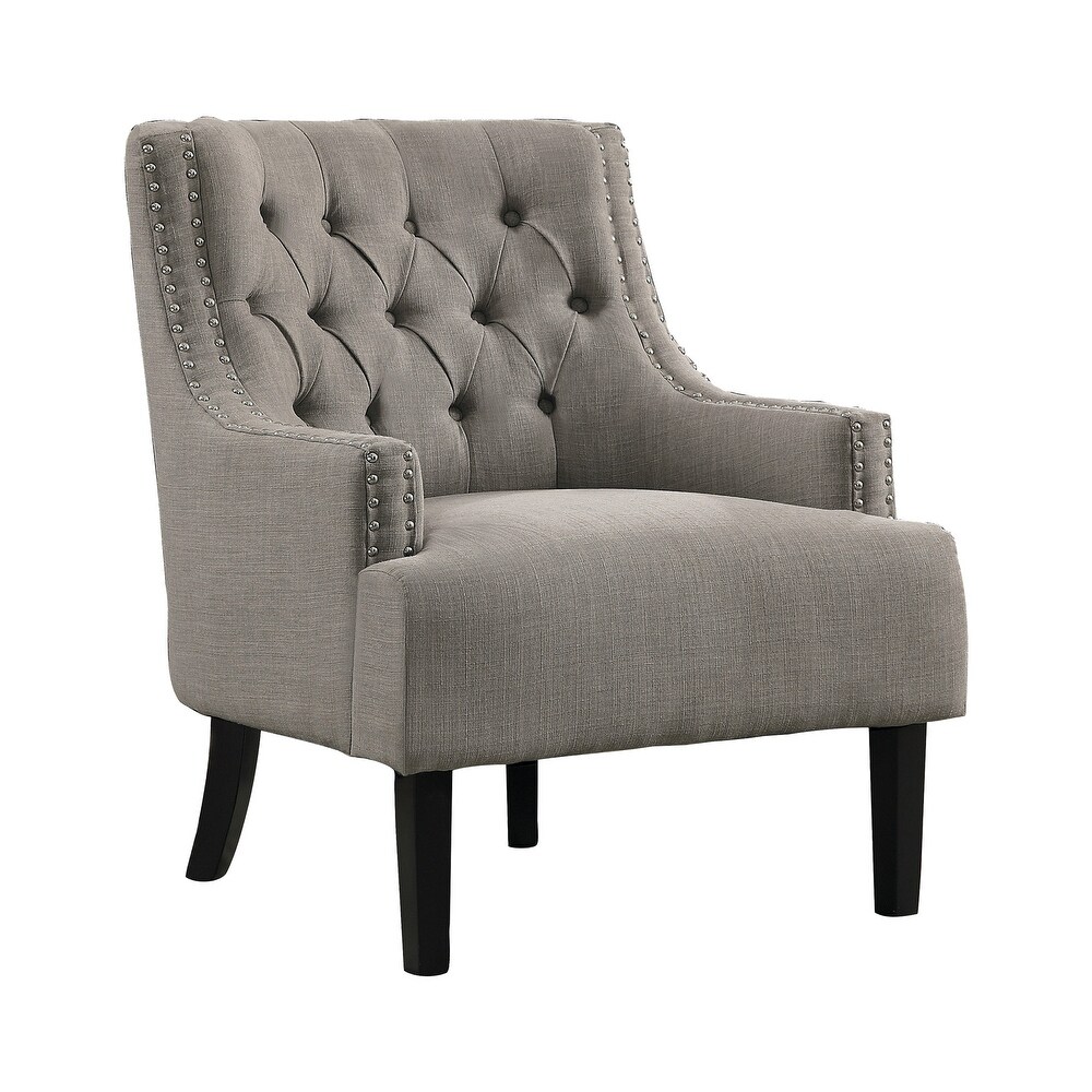 Lorenzi Upholstered Button tufted Accent Chair