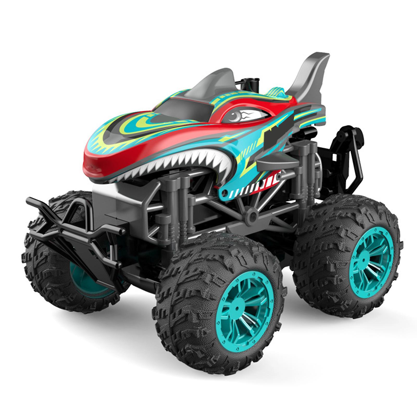 Rc Spray Car 1/18 Rc Car 2.4ghz Stunt Car Remote Control Stunt Vehicle Toys With Rear Fog Stream Music Led Light Auto-play Black 1m