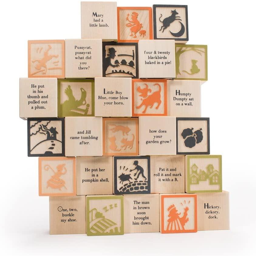 Nursery Rhyme Wooden Blocks by Uncle Goose