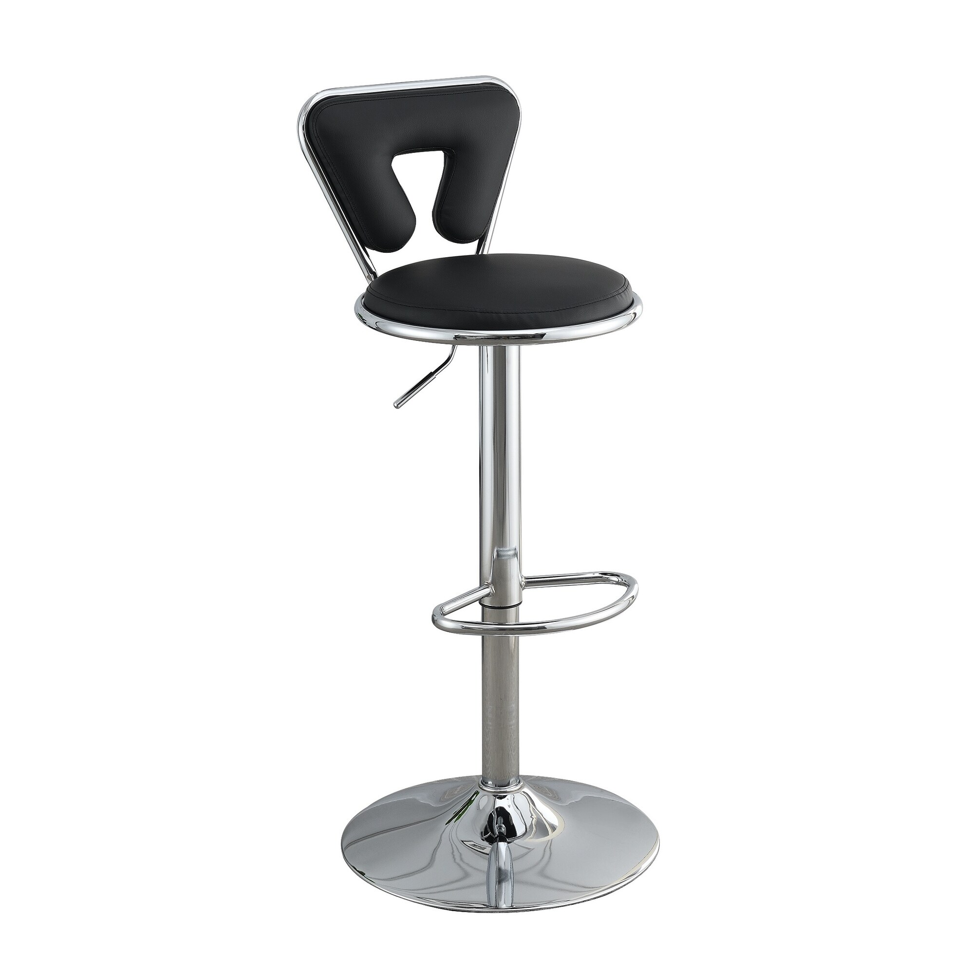 Poundex Adjustable Height and Swivel Barstool - 34