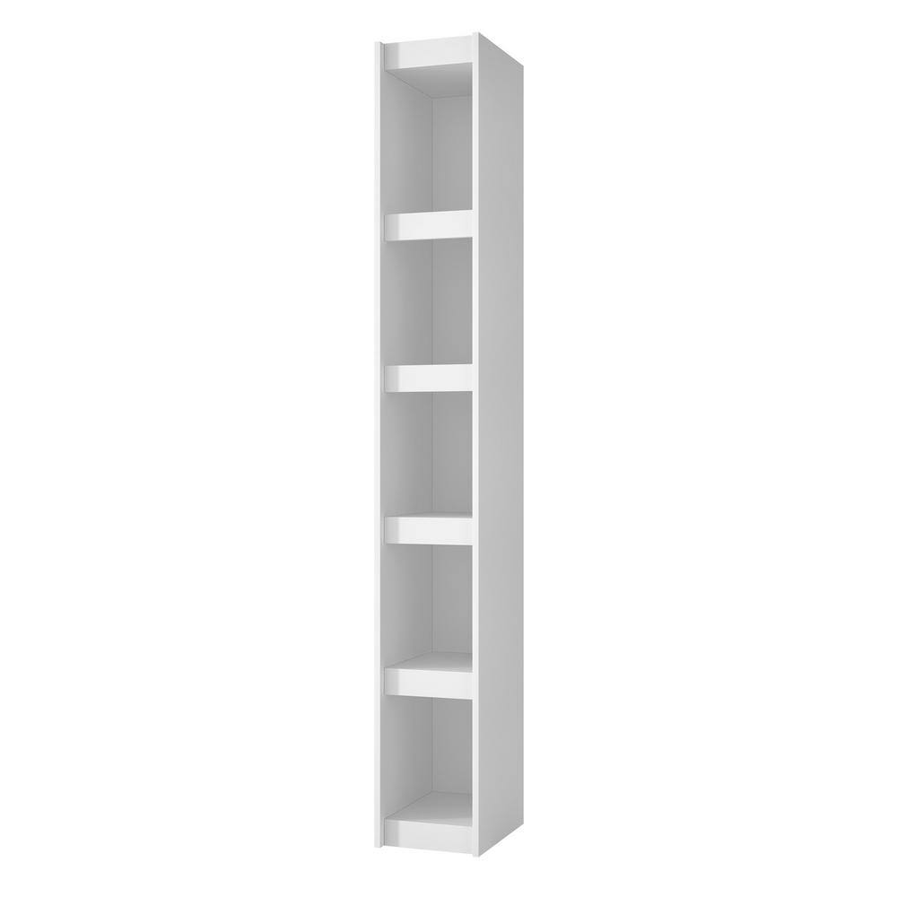 Manhattan Comfort Parana 1.0 White Open Bookcase 30AMC6