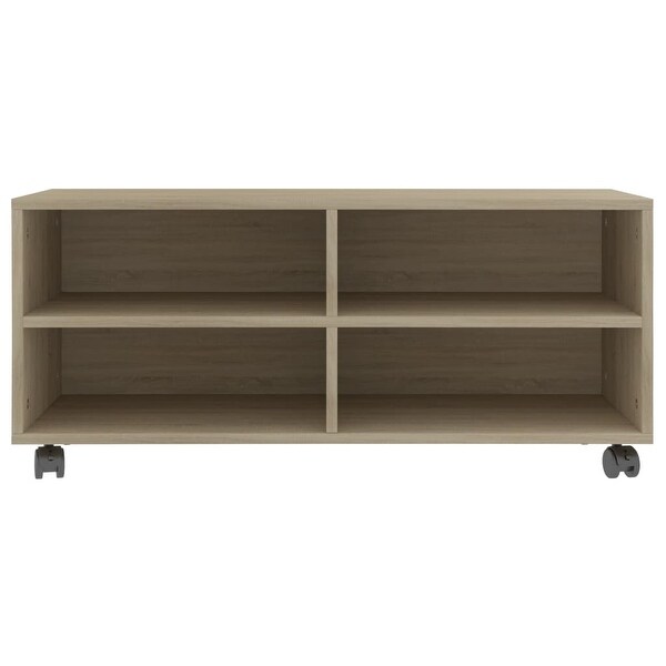 TV Cabinet with Castors Sonoma Oak 35.4