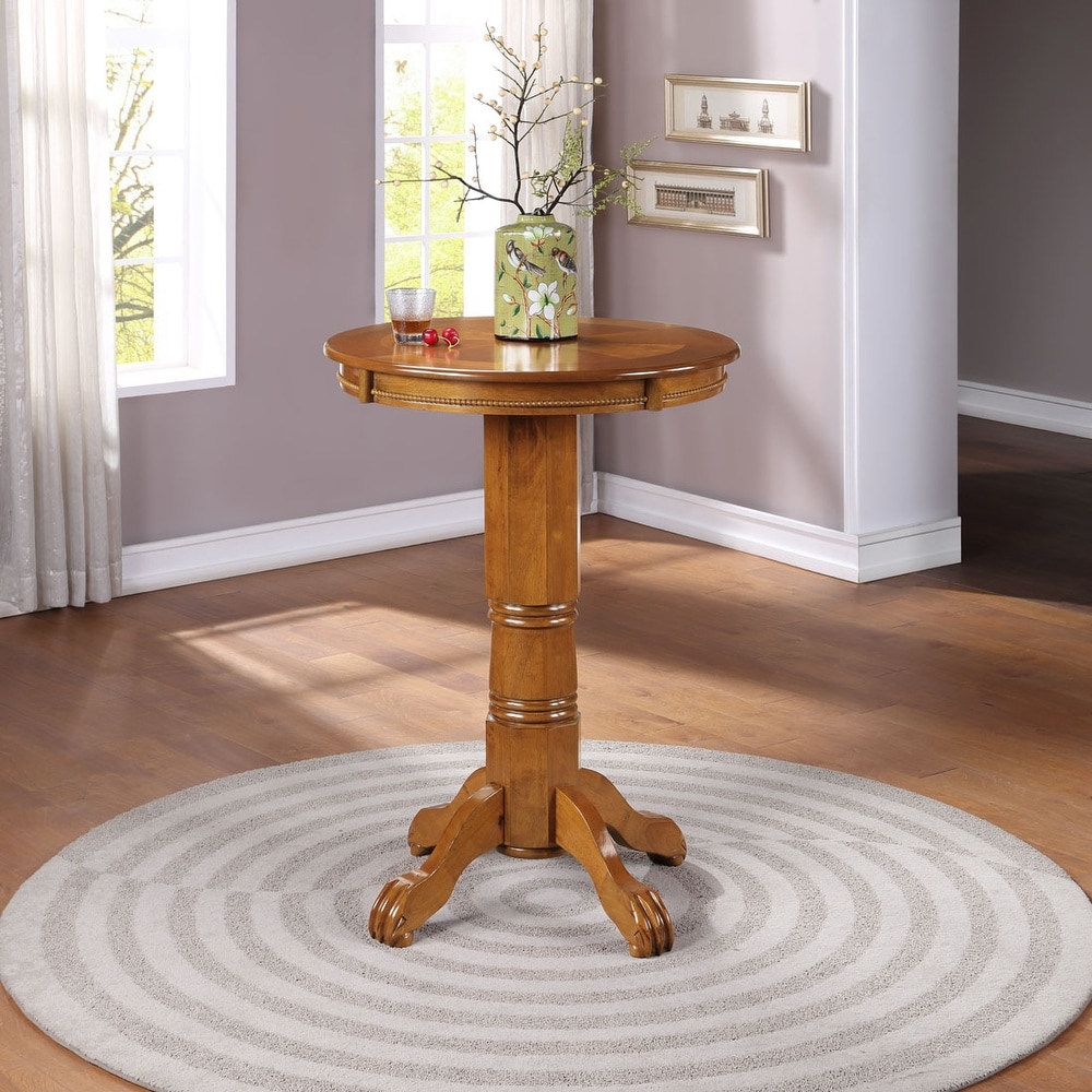 Florence 30 inch Round Wood Pub Table