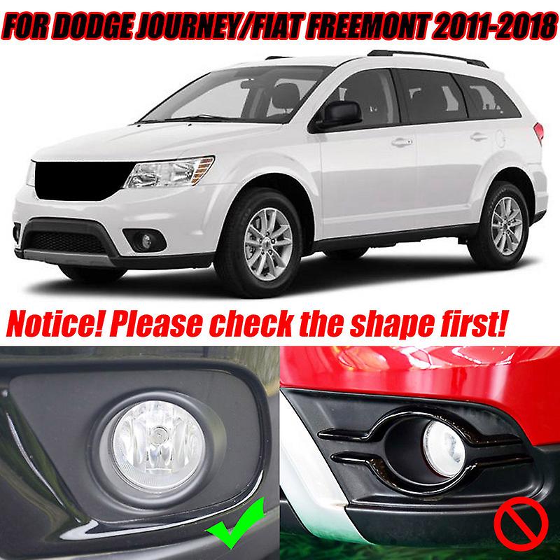 Born Pretty For Dodge Journey Fiat Freemont 2011 - 2018 2012 2013 2014 Chrome Front Fog Light Lamp Foglight Bumper Cover Trim Car Styling