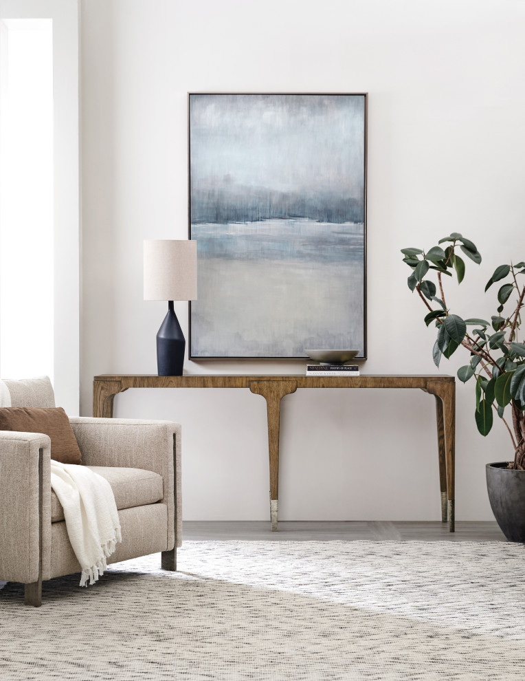 Hooker Furniture Chapman Veneers and Metal Console Table in Brown/White   Transitional   Console Tables   by Hooker Furniture  Houzz