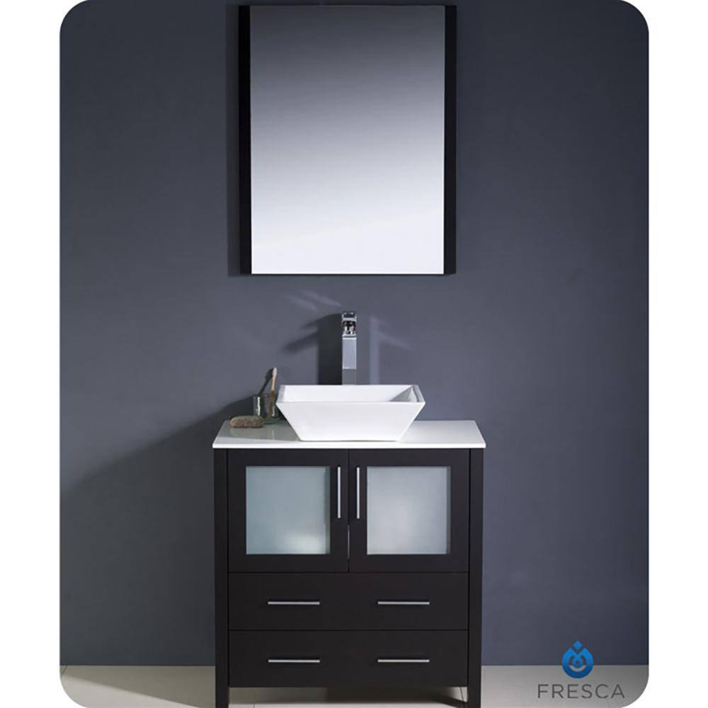 Fresca Torino 30 in. Modern Bathroom Vanity Cabinet Only in Espresso FCB6230ES