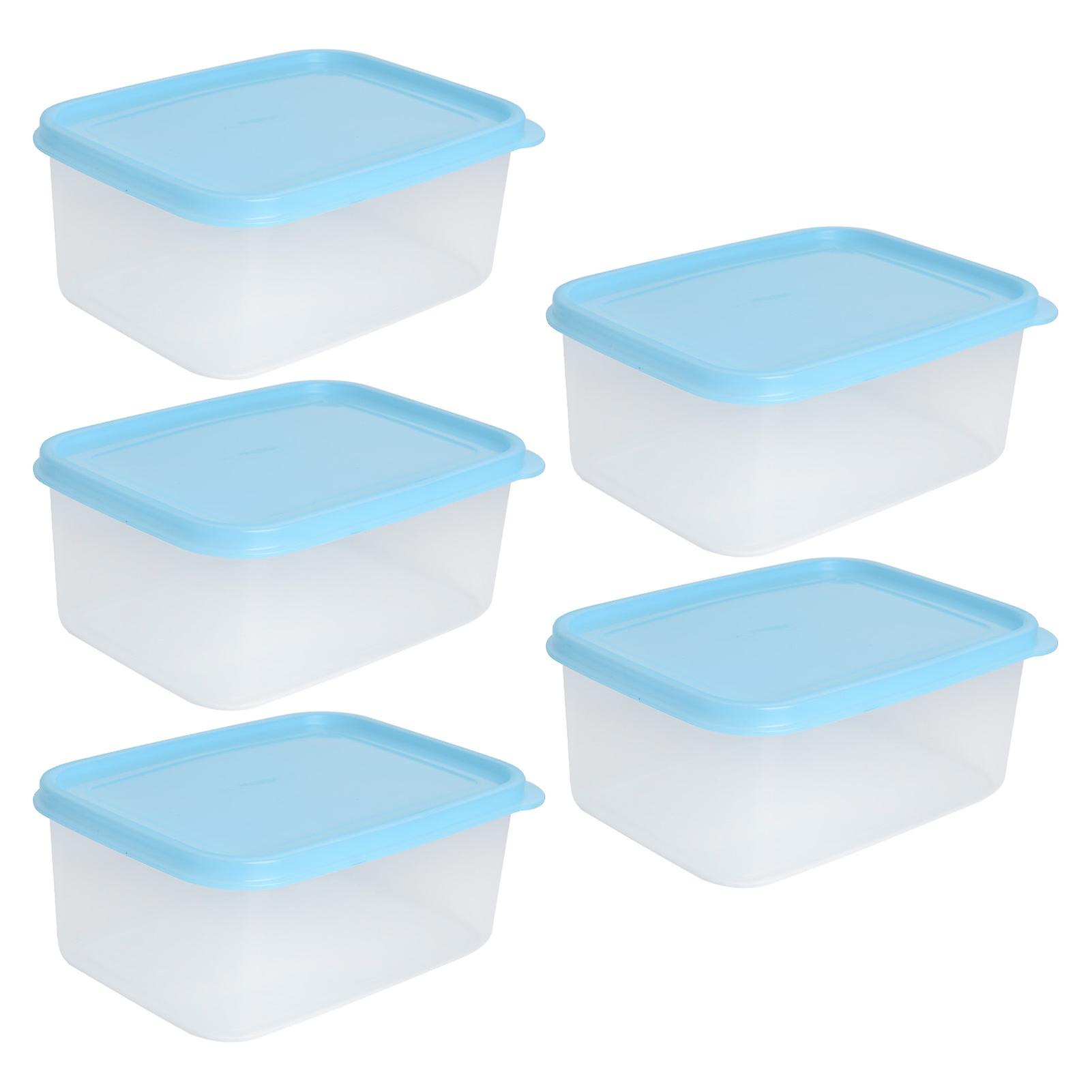 Kitchen Refrigerator Storage Crisper Microwave Heated Lunch Box Transparent Plastic Sealed Box