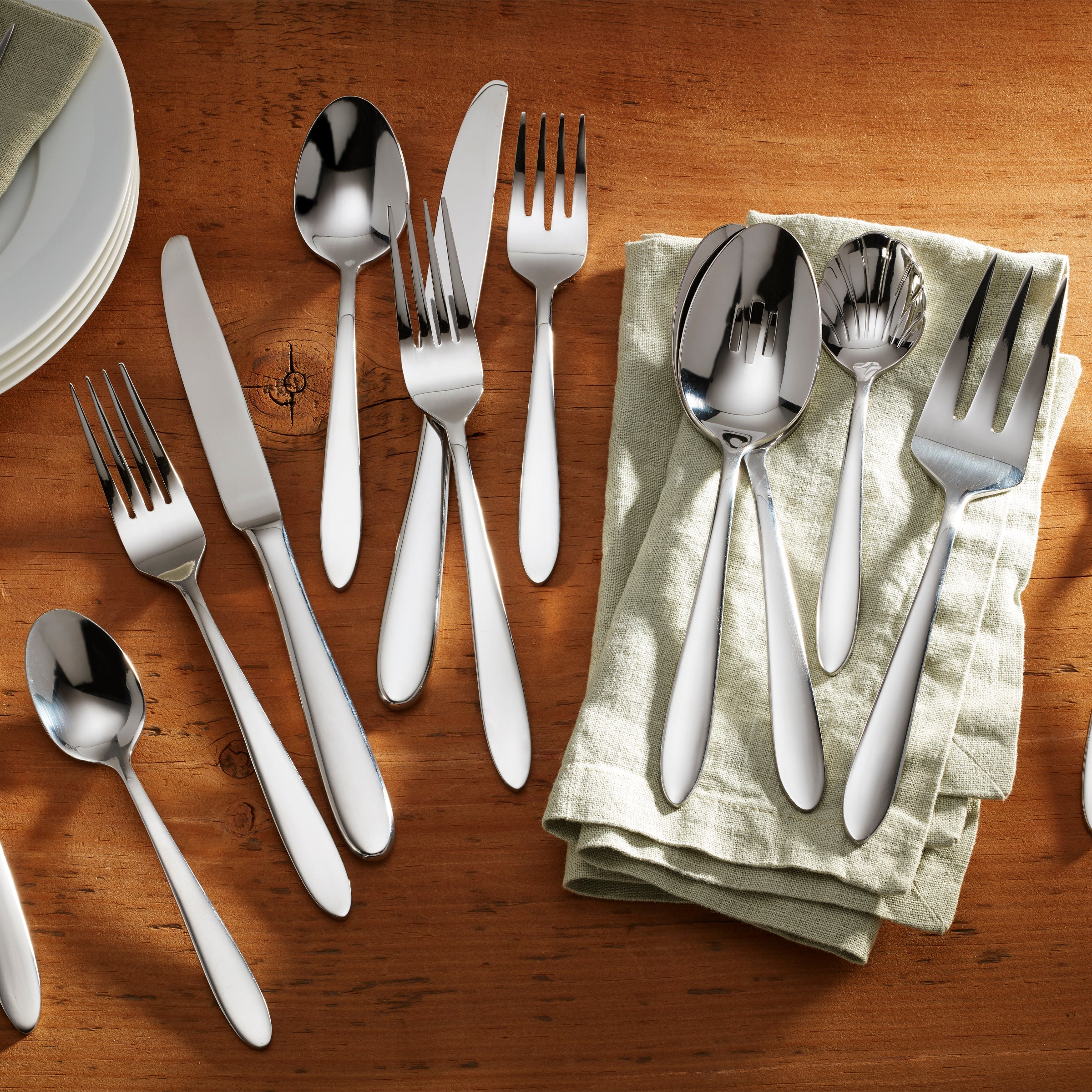 Mooncrest 45 Piece Everyday Flatware Set