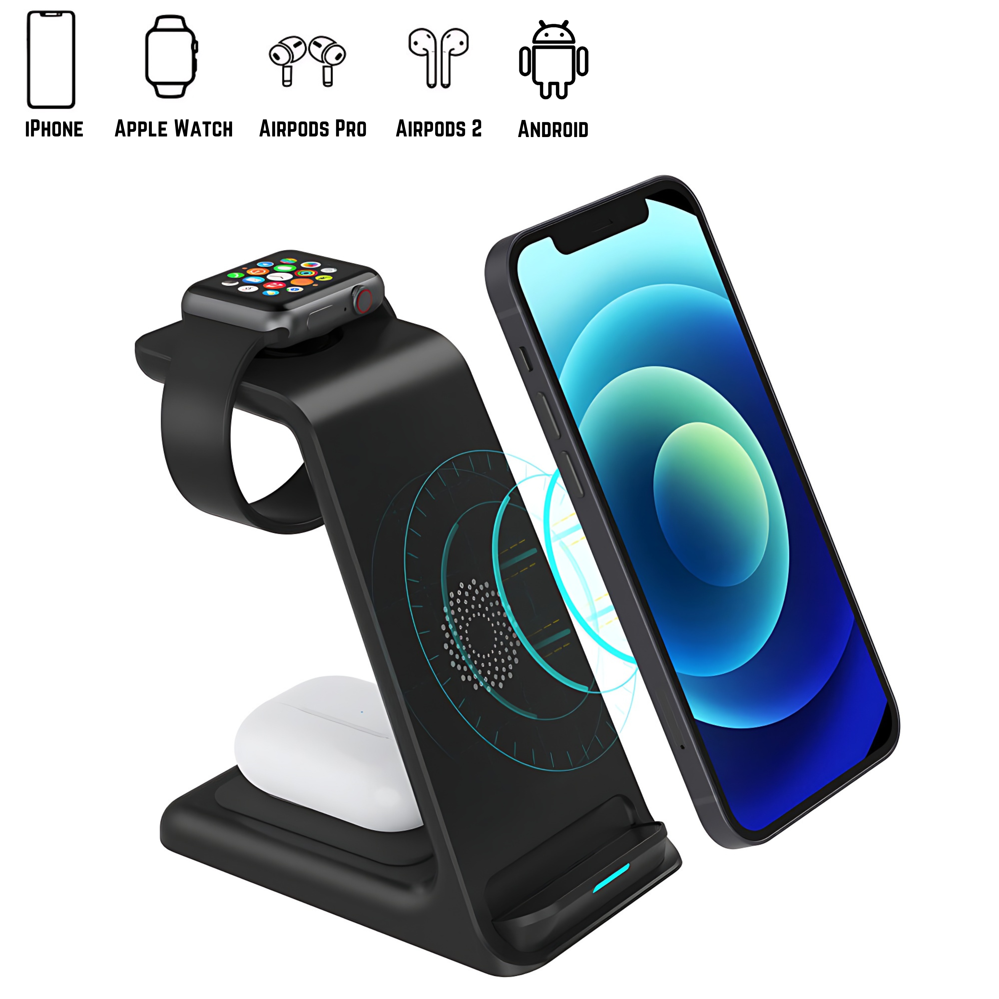 3-In-1 Wireless Charger (Apple & Android) 🔋