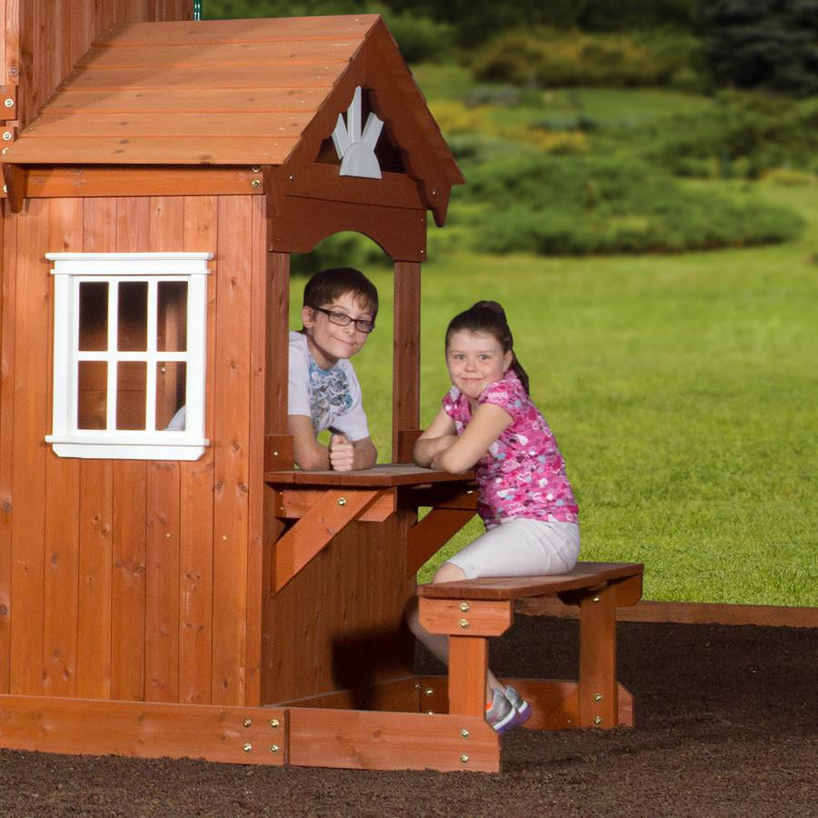 Shenandoah Wooden Swing Set， Wood