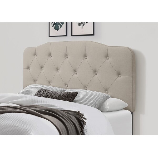 Angela Button-tufted Adjustable Headboard - - 33093710