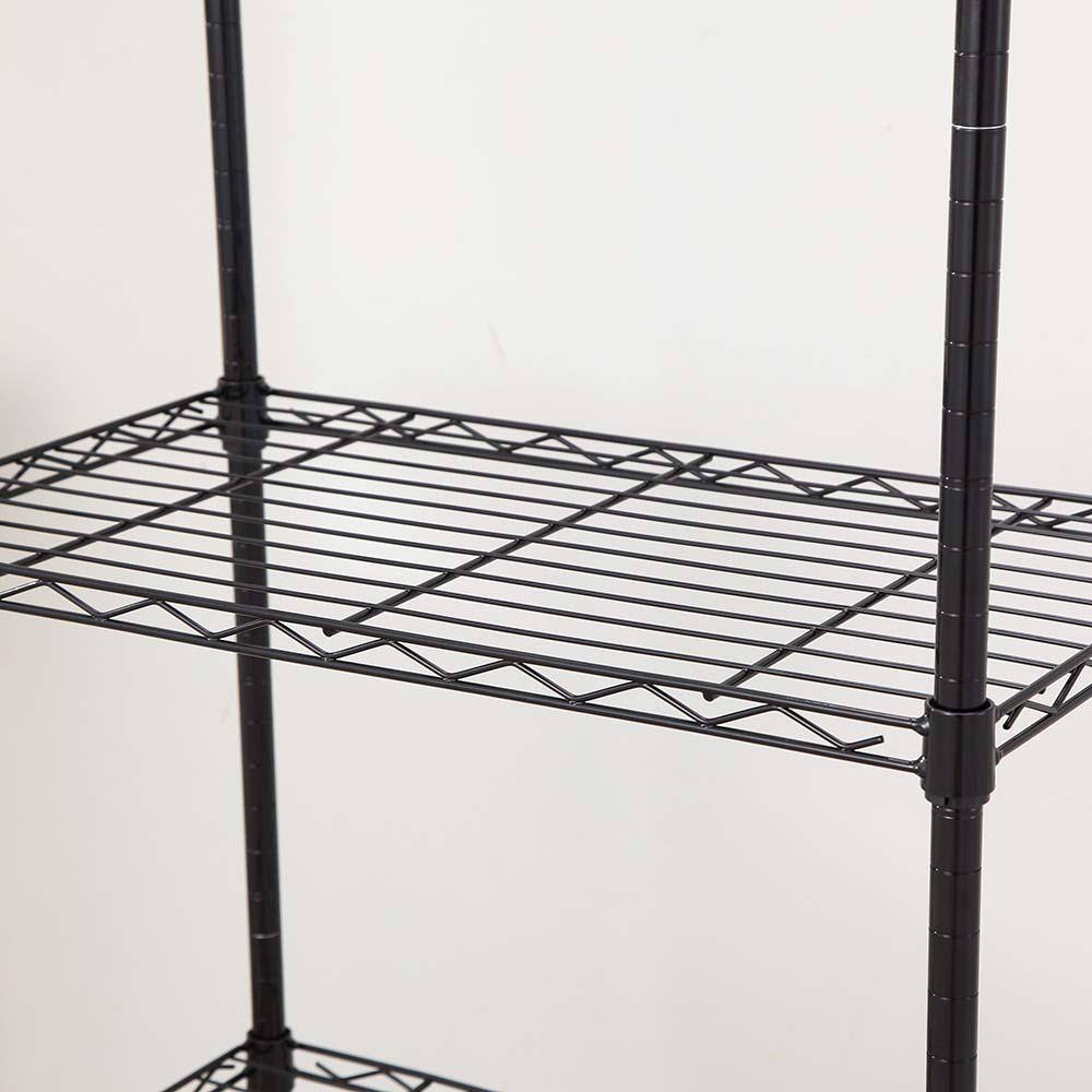 mzg 5 Tier Black Coating Utility Wire Shelving Unit 18 in. x 36 in. x 72 in. E4590180OK501LB