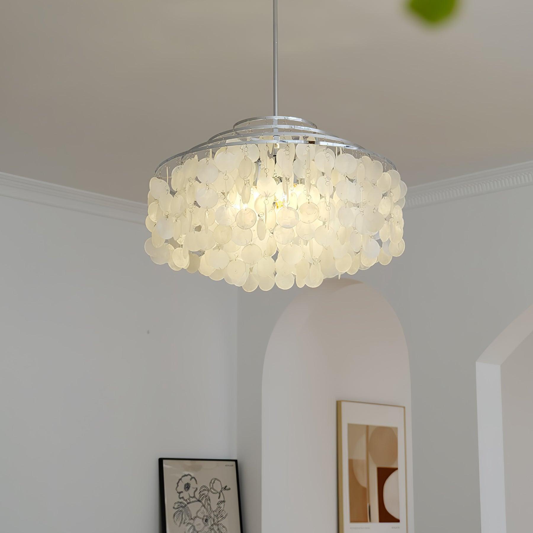 Round Shell Chandelier B