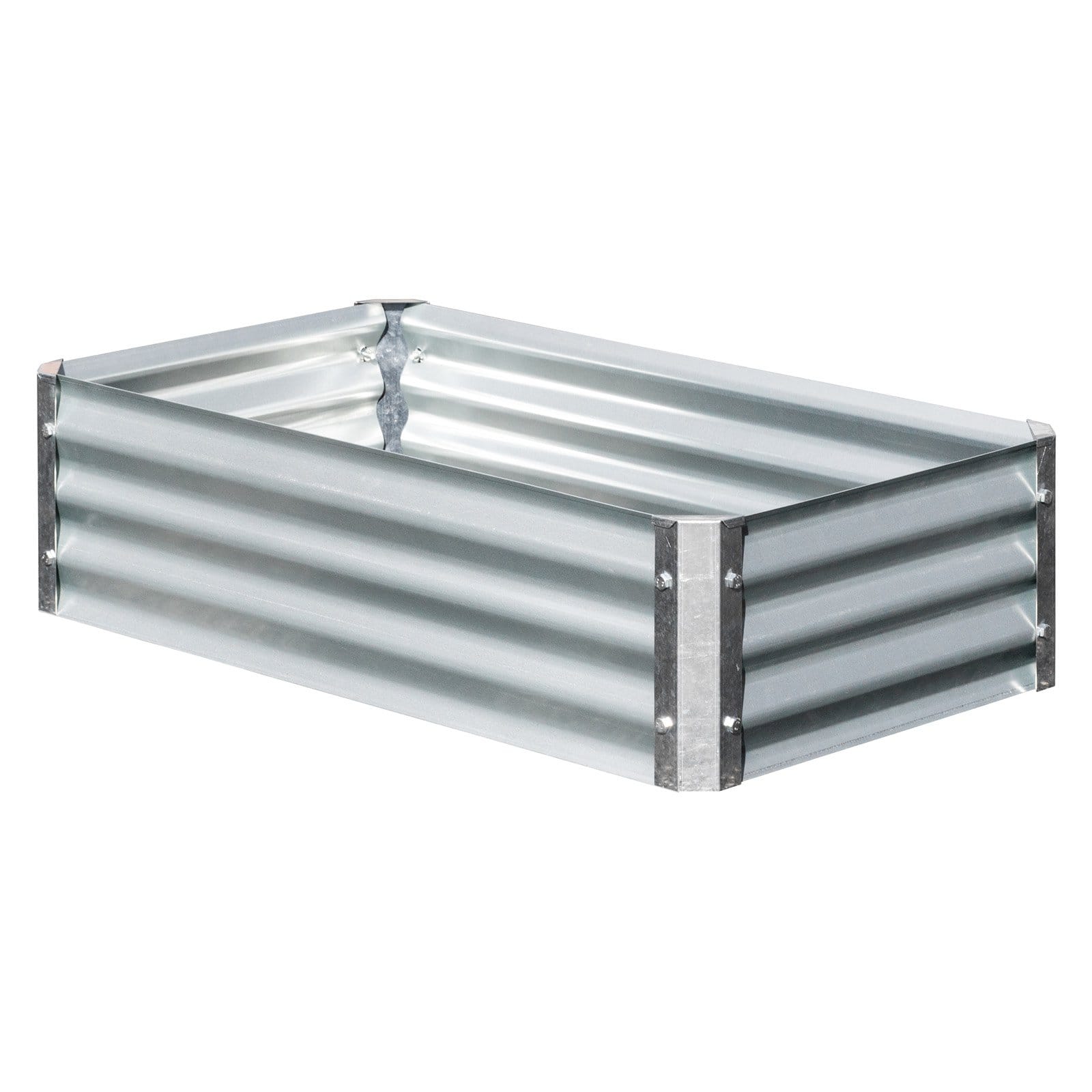 EarthMark MGB-L022 Bajo Series 22 x 40 x 10 in. Rectangle Galvanized Metal Raised Garden Bed