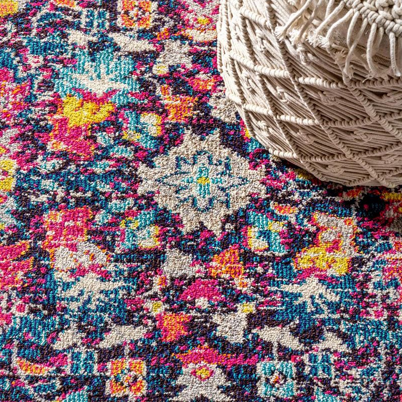 Alfombra Modern Boho Floral Area Rug