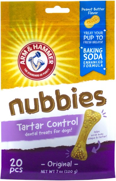 Arm and Hammer Nubbies Tartar Control Original Peanut Butter Flavor Dog Dental Chews