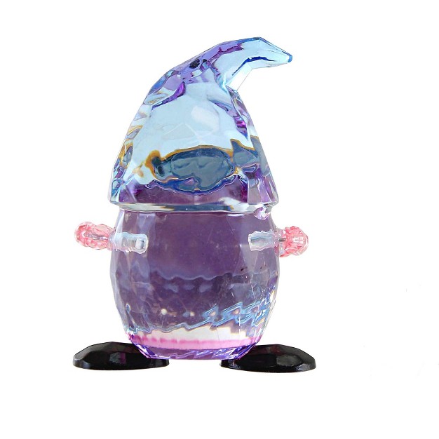 Crystal Expressions Easter Gnome Acrylic One Gnome Figurine 2 25 Inches Basket Egg Facet Acrylic Multicolored