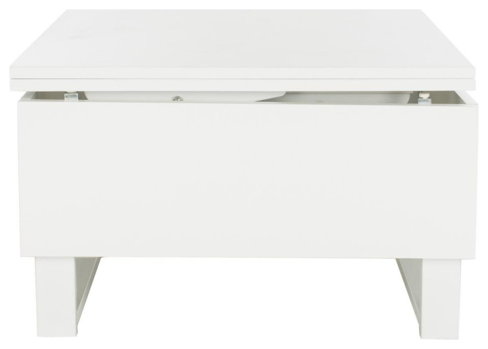 Slater Lift  Top Coffee Table White   Contemporary   Coffee Tables   by AED Luxury Home Decor  Houzz