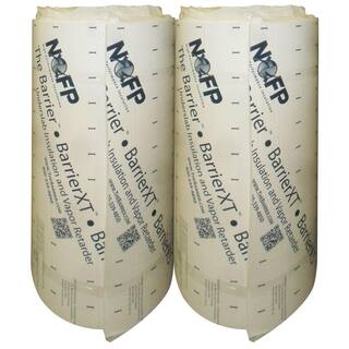 NOFP 4 ft. x 64 ft. BarrierXT 34 in. Thick EPS Foam Insulation with Vapor Retarder (Case of 2) BAR464XT-2PK