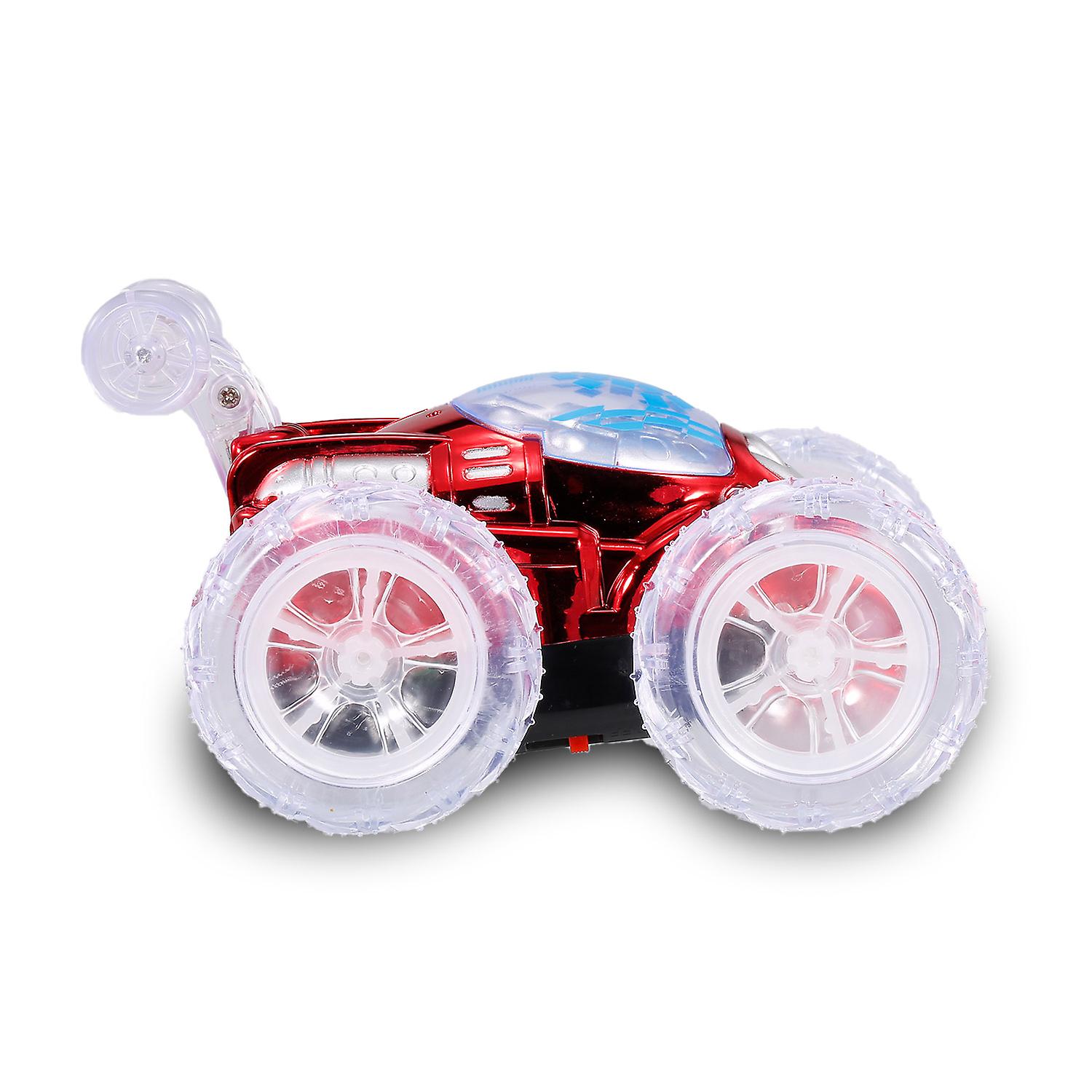 Remote Control Stunt Car Rc Car Toy With Flashing Led Lights 360 Tumbling For Kids Boys Girls