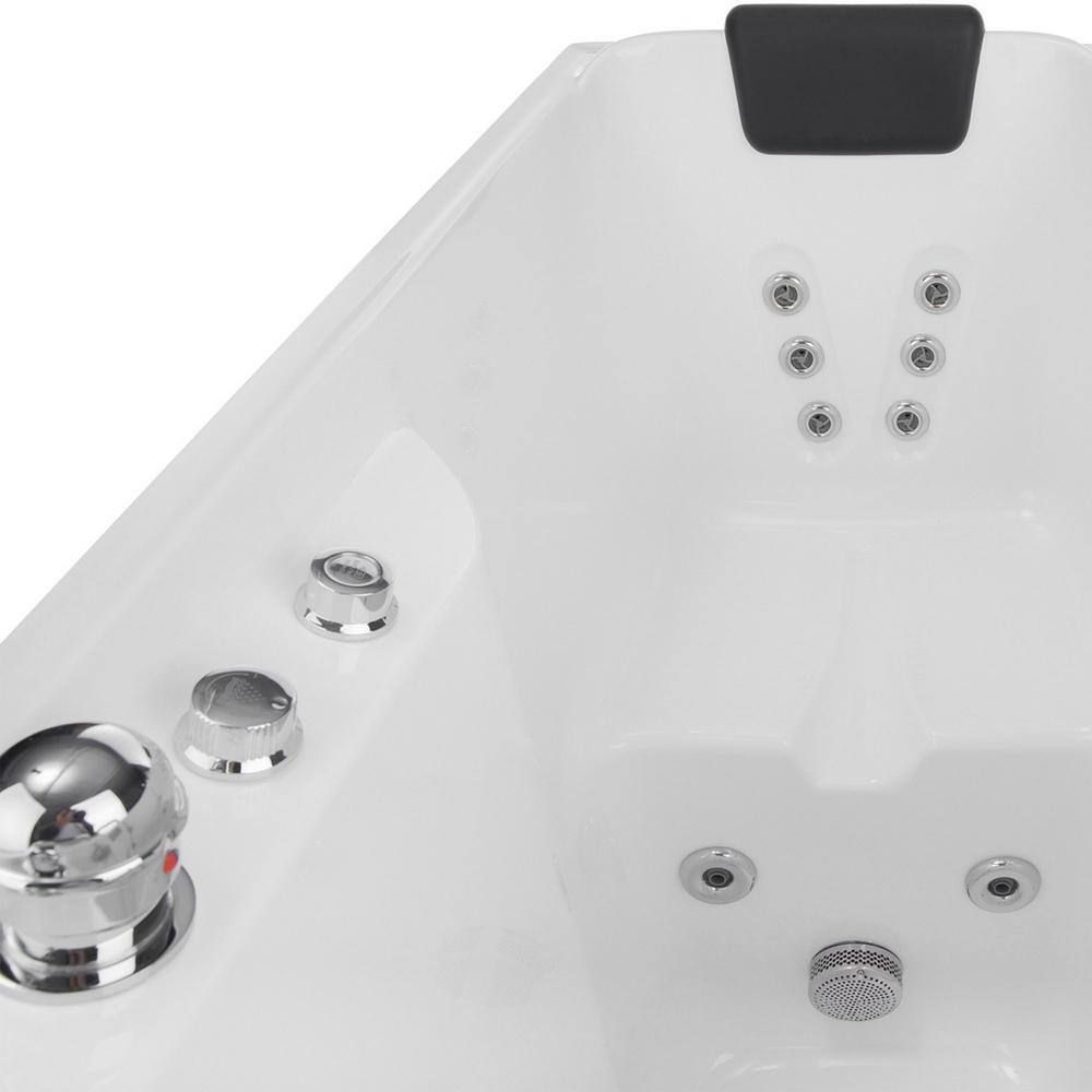 Empava 52.5 in. Walk-In Whirlpool Bathtub in White with Left Side Door EMA-WIT02