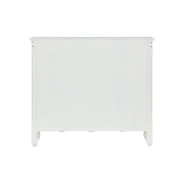 White Hand Painted Two-Door Console