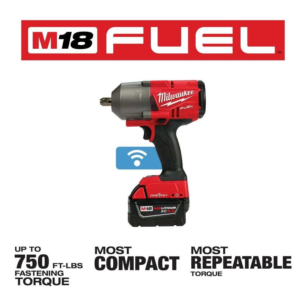 Milwaukee M18 FUEL with ONE-KEY High Torque Impact Wrench 1/2