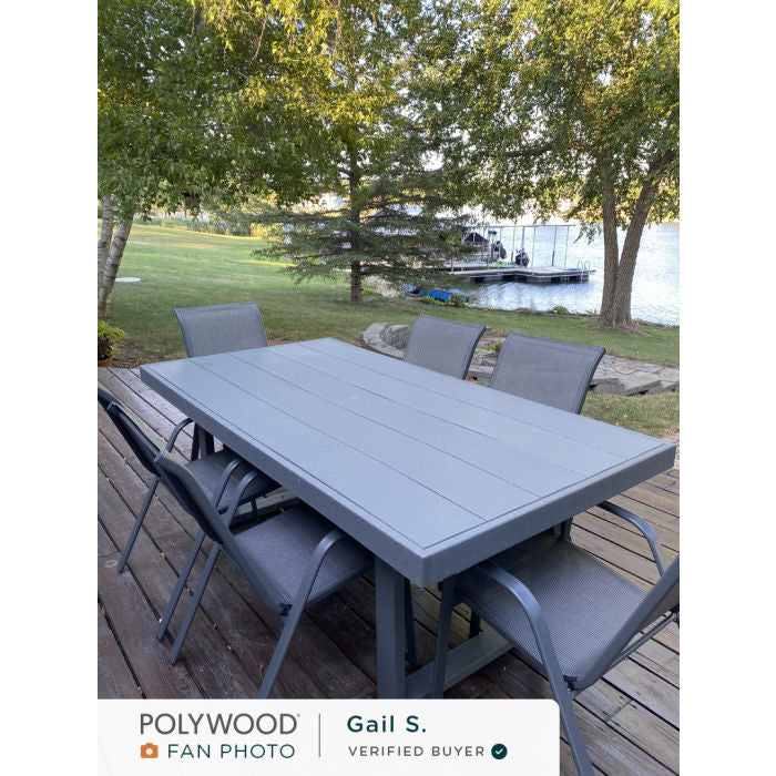 POLYWOOD Edge Outdoor Dining Table 78 x 40