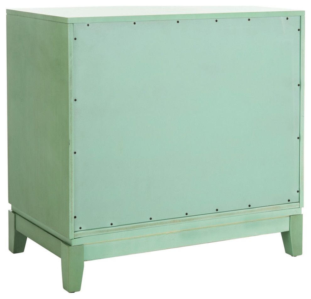 Kay 2 Door Chest Turquoise/Mirror   Contemporary   Accent Chests And Cabinets   by V.S.D Furniture  Houzz