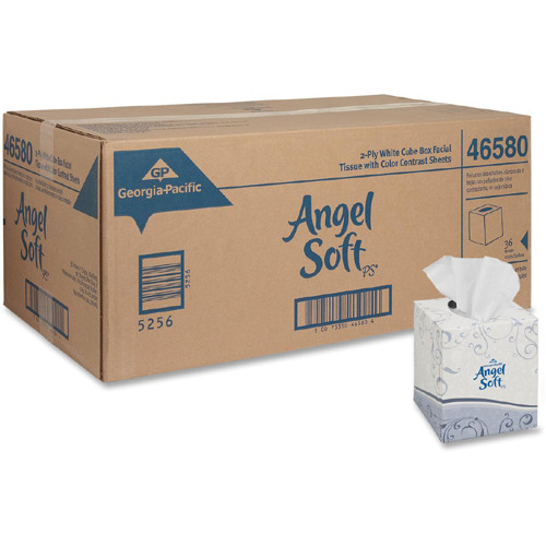 Angel Soft Professional Series Facial Tissue by GP Pro in Cube Box  GPC46580