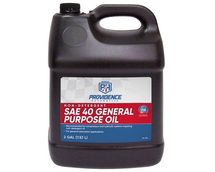 Providence Automotive Non-Detergent 40WT General Purpose Oil， 2 Gallon - PA-402I