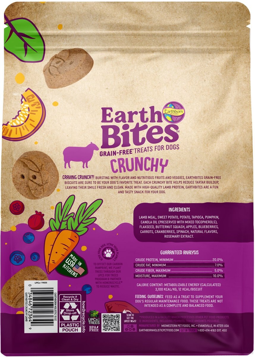 Earthborn Holistic Lamb Flavored Crunchy Dog Treats