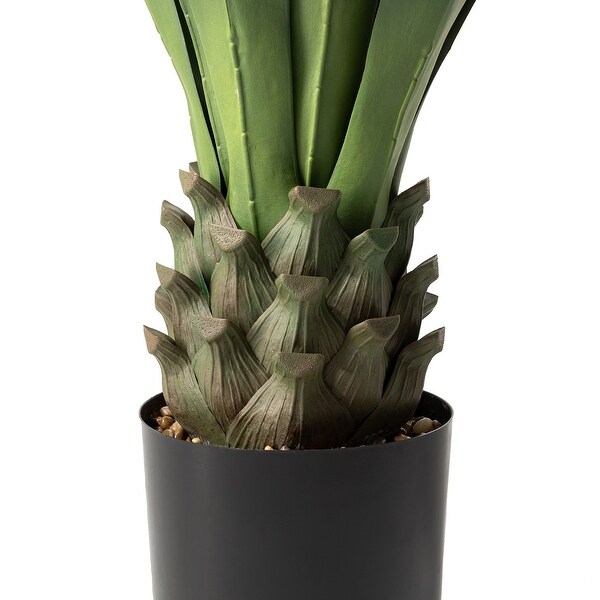 Glitzhome 39H Potted Artificial Spiked Agave Tree With Real Touch