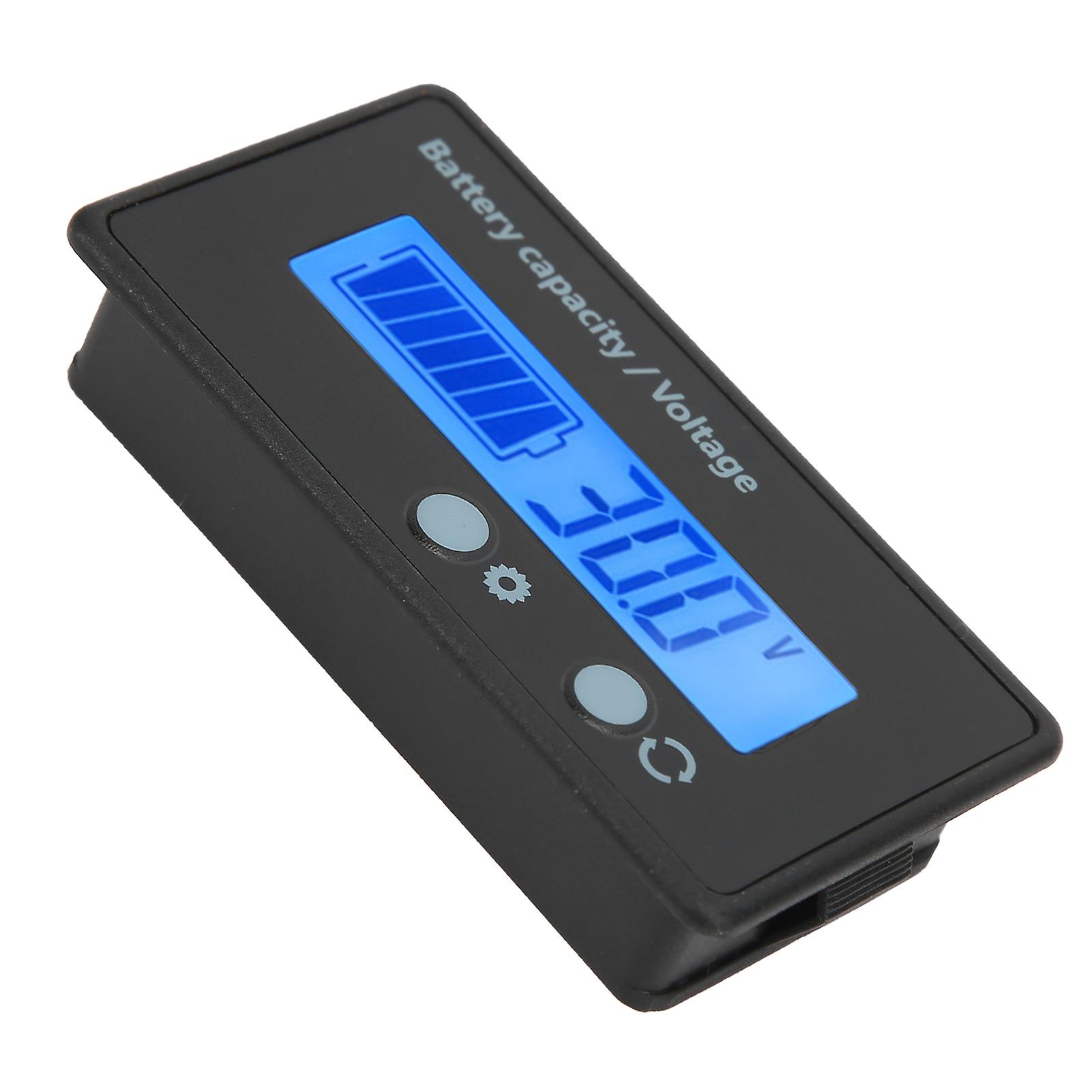 Dc10100v Lcd Screen Battery Level Indicator Voltmeter Voltage Tester Blue Backlight