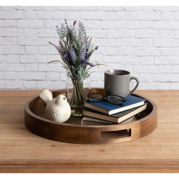 Kate And Laurel Hutton Decorative Wood Tray