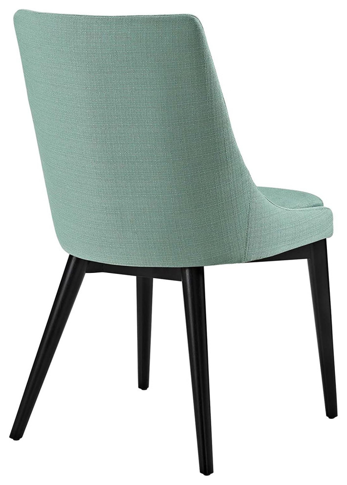 Set of 2 Dining Chair  Tapered Legs With Cushioned Polyester Seat   Midcentury   Dining Chairs   by Declusia  Houzz