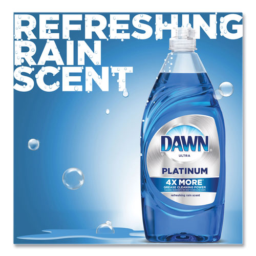 Procter and Gamble Dawn Platinum Liquid Dish Detergent | Refreshing Rain Scent， (3) 24 oz Bottles Plus (2) Sponges