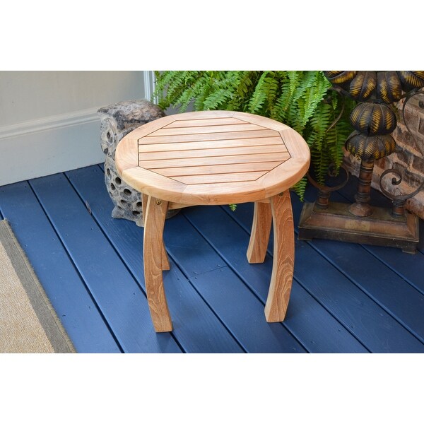 Jakarta Teak Round Outdoor Side Table