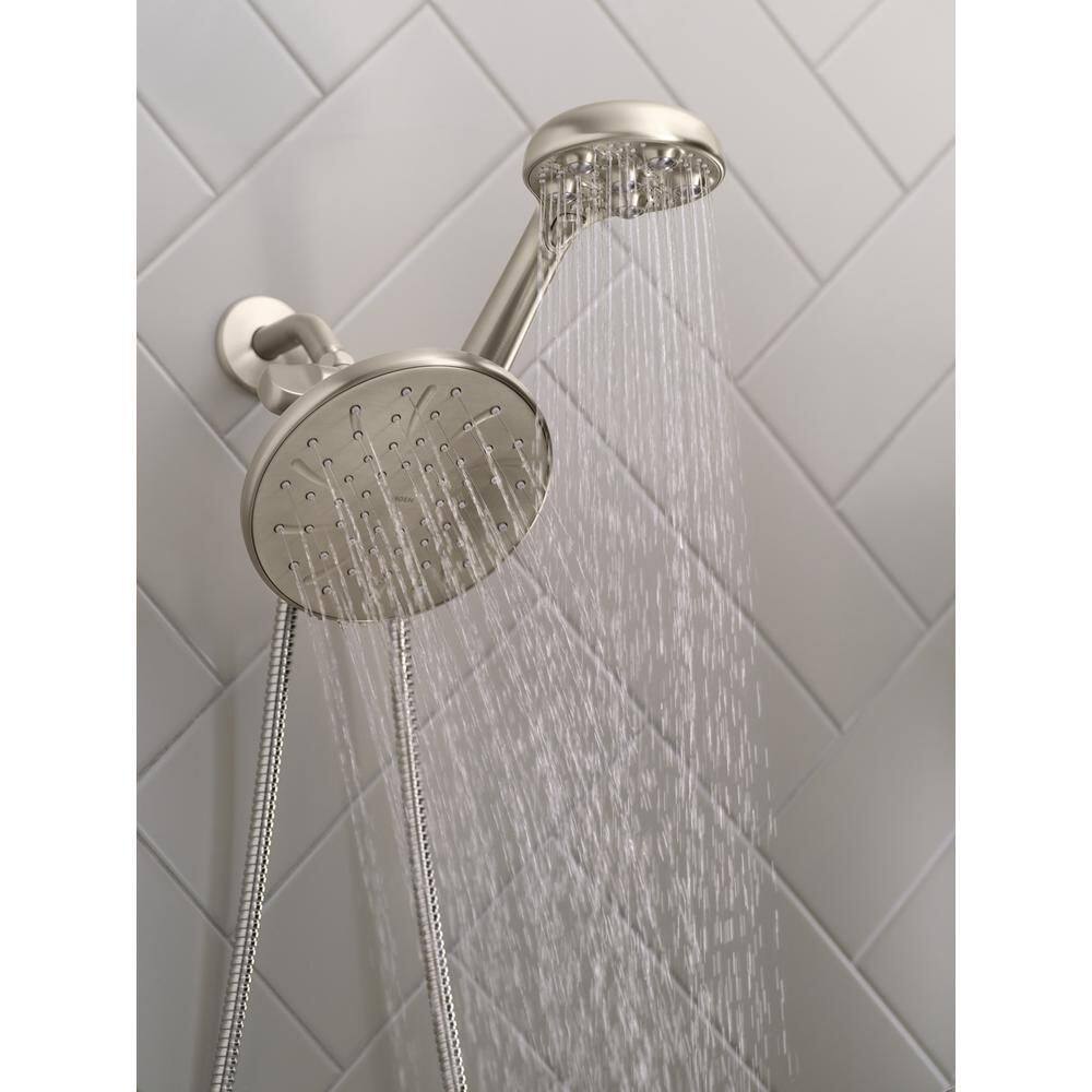 MOEN HydroRoller Massage 3-Spray 7.5 in. Dual Handheld Shower Head with Body Spray in Spot Resist Brushed Nickel 205C0SRN