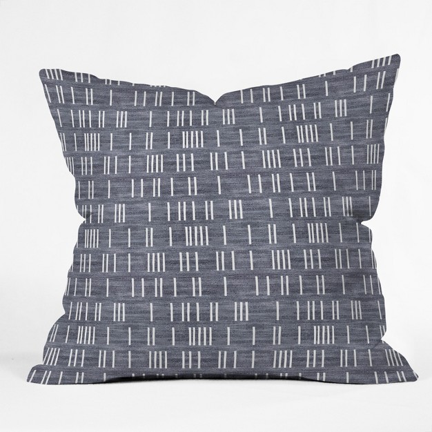 Holli Zollinger Geometric Square Throw Pillow Blue Deny Designs