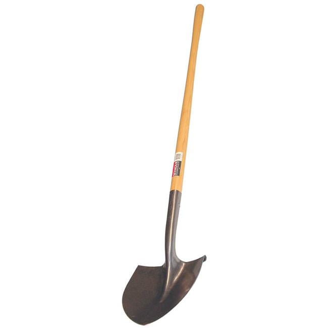 42in. Wood Handle Professional Round Point Shovel