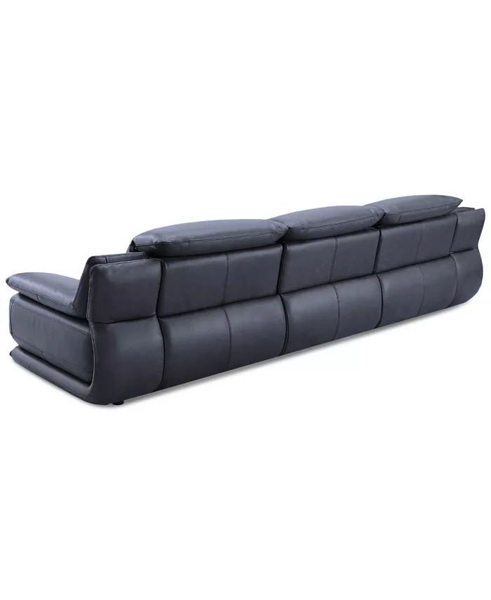 Furniture Daisley 3-Pc. Leather Sofa with 2 Power Recliners