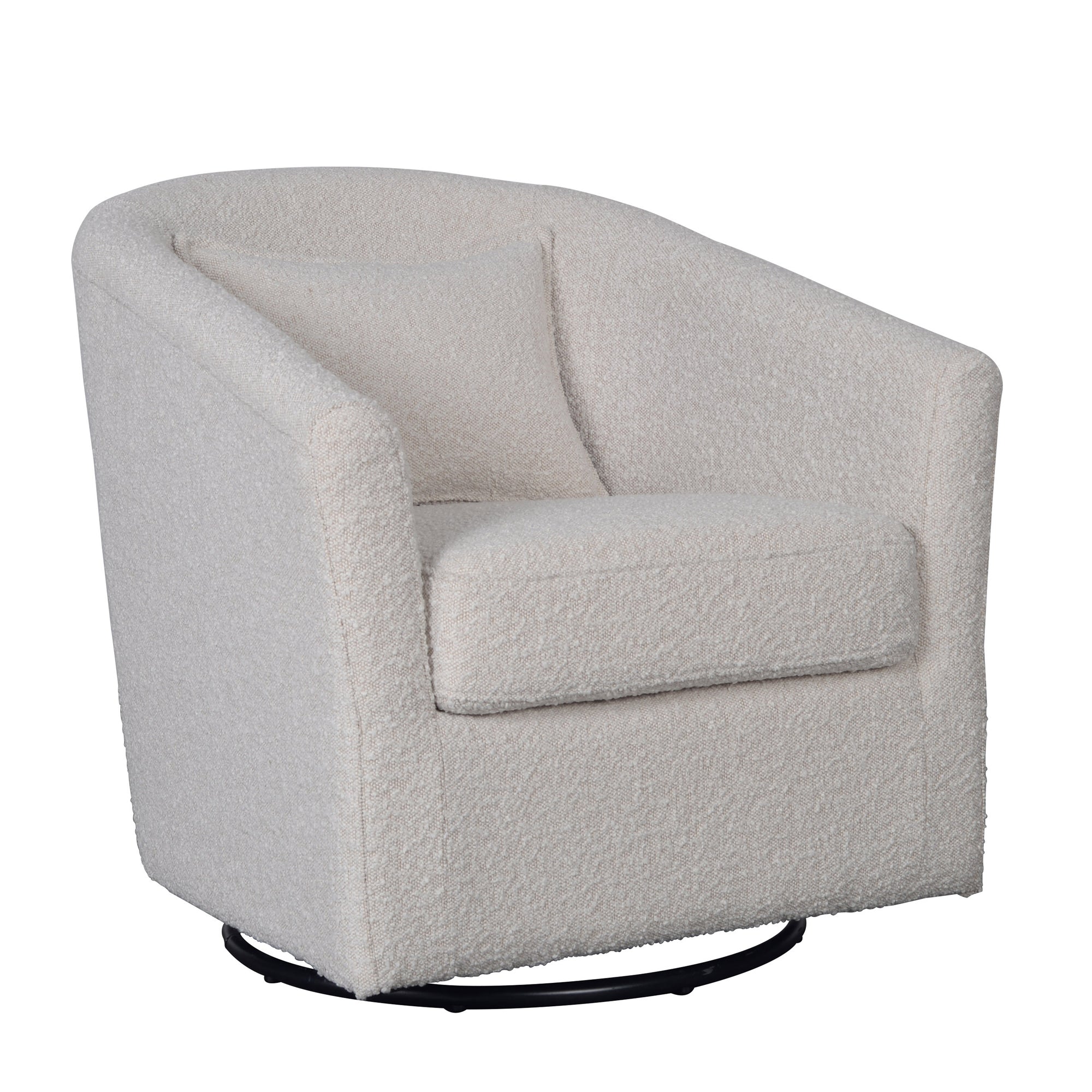 Carmen Swivel Glider - Boucle Cream