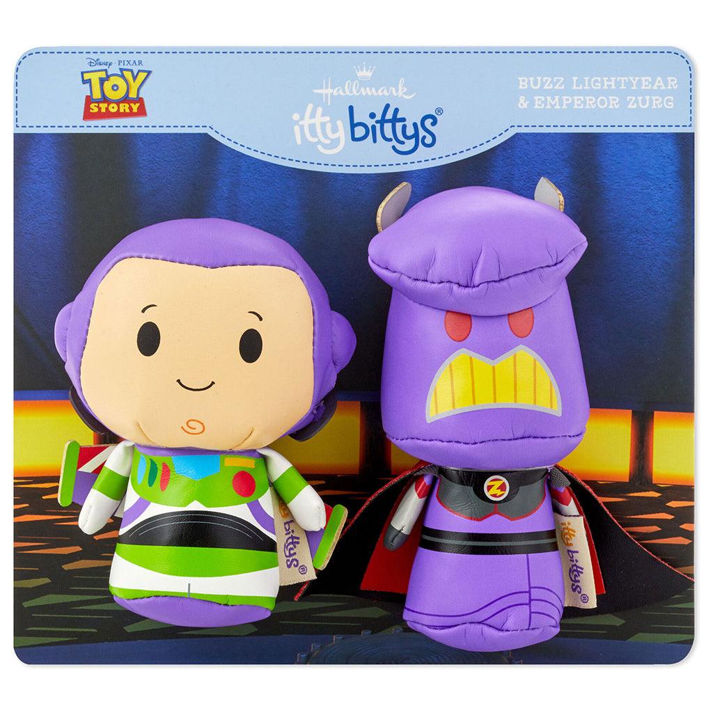 Hallmark  itty bittys® Disney/Pixar Toy Story Buzz Lightyear and Emperor Zurg Plush, Set of 2