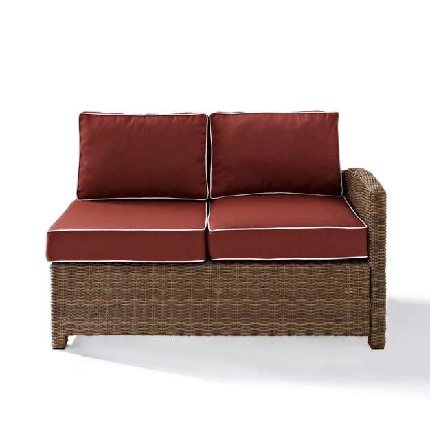 Bradenton Steel Outdoor Right Side Sectional Sangria weathered Brown Crosley