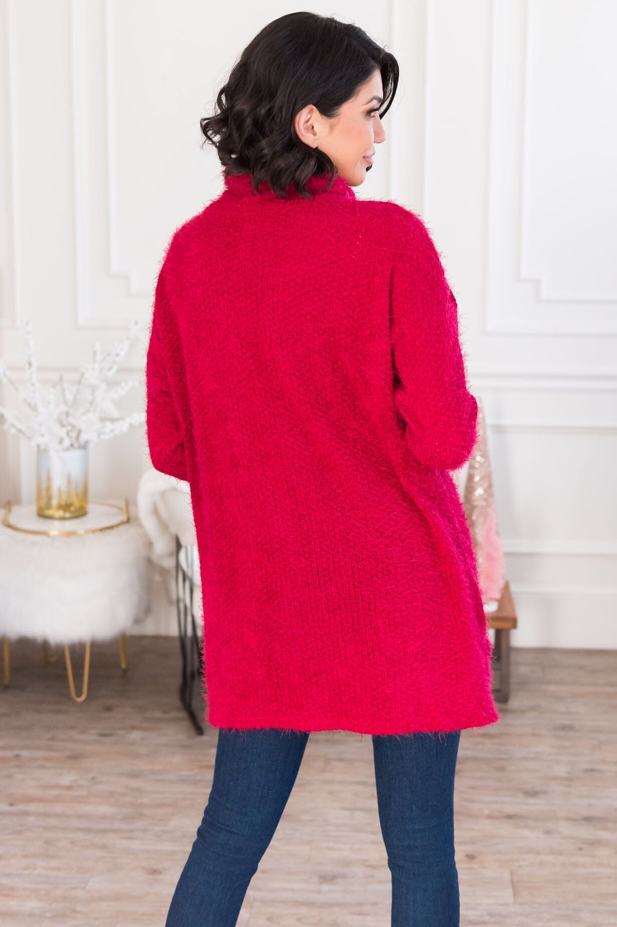 Falling For Chenille Modest Sweater