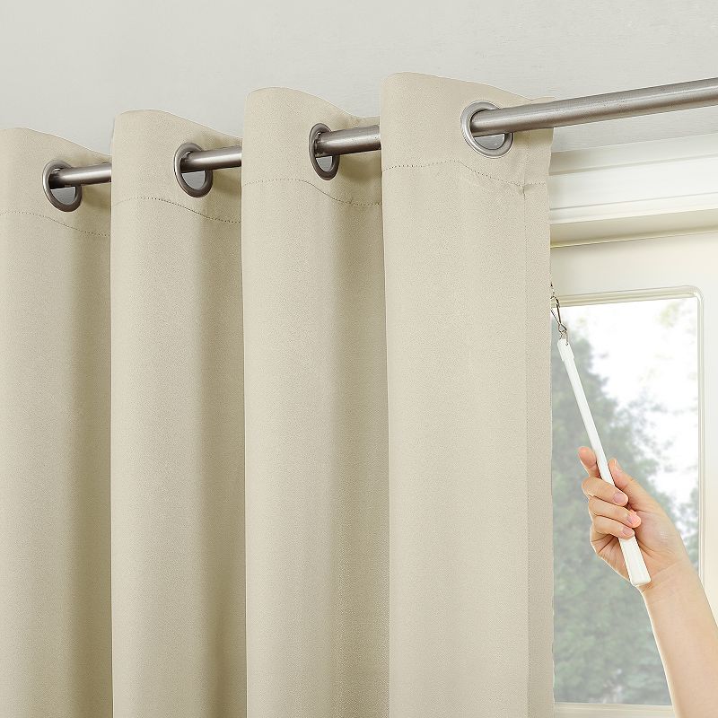 Sun Zero Ludlow Blackout Patio Door Curtain Panel