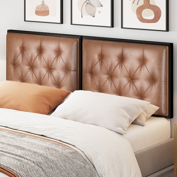 King Wall Mounted Headboard Multifunction PU Upholstered Headboard - - 38076337