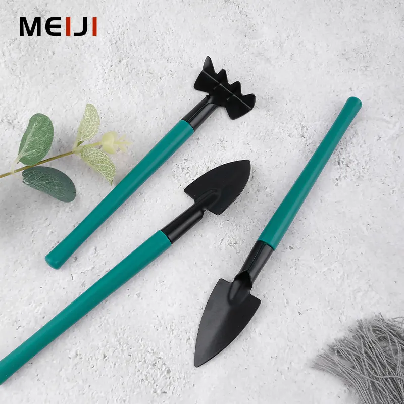 MEIJI New Arrivals Supplier 10 Pcs Buckle Design Potted Gardening Tool Set Stainless Steel Garden Hand Tools